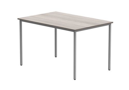 Office Rectangular Multi-Use Table 1200X800 Alaskan Grey Oak/Silver