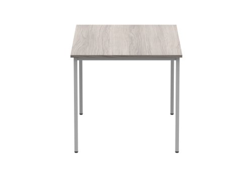 Office Rectangular Multi-Use Table 1200X800 Alaskan Grey Oak/Silver TC Group