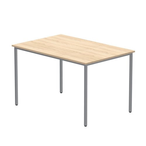 Office Rectangular Multi-Use Table (FSC) 1200X800 Canadian Oak/Silver