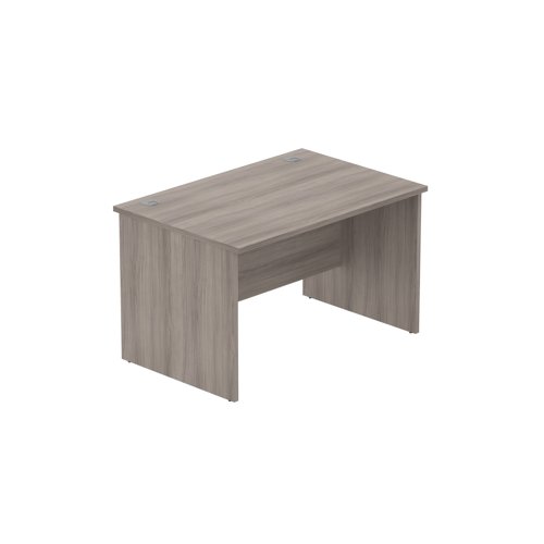 Office Rectangular Desk with Panel Legs  1200X800 Alaskan Grey Oak