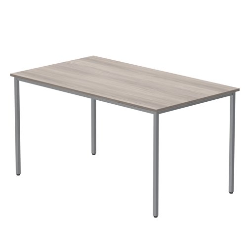 Office Rectangular Multi-Use Table  1400X800 Alaskan Grey Oak/Silver