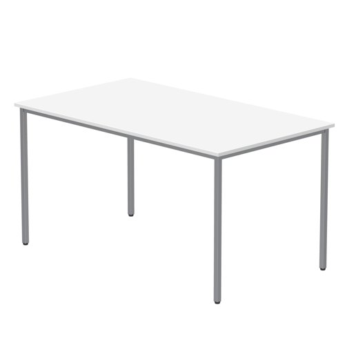 Office Rectangular Multi-Use Table  1400X800 Arctic White/Silver