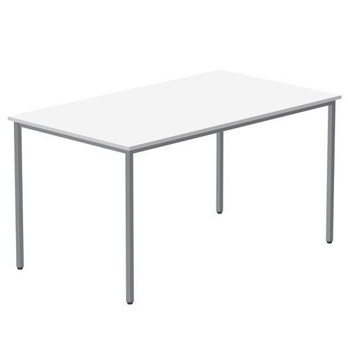 Office Rectangular Multi-Use Table (FSC) 1400X800 Arctic White/Silver