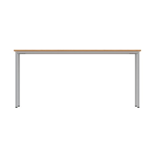 Office Rectangular Multi-Use Table (FSC) 1600X600 Norwegian Beech/Silver