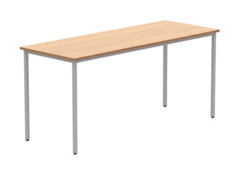 Office Rectangular Multi-Use Table 1600X600 Norwegian Beech/Silver
