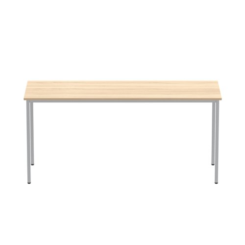 Office Rectangular Multi-Use Table (FSC) 1600X600 Canadian Oak/Silver