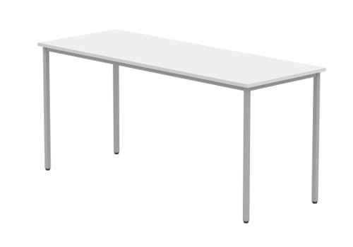 CORE1660MPTWHTSV Office Rectangular Multi-Use Table 1600X600 Arctic White/Silver