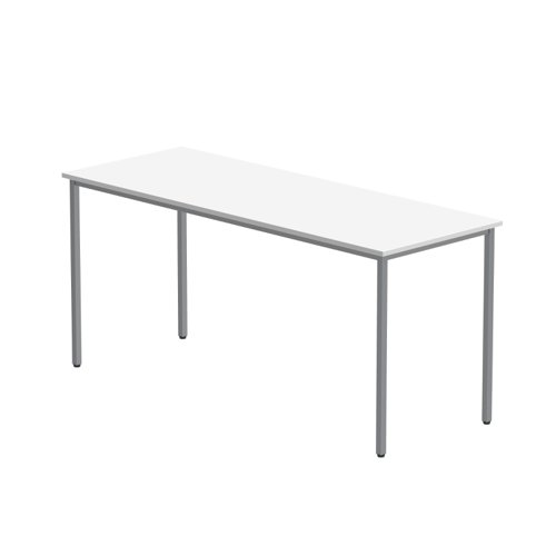 Office Rectangular Multi-Use Table (FSC) 1600X600 Arctic White/Silver