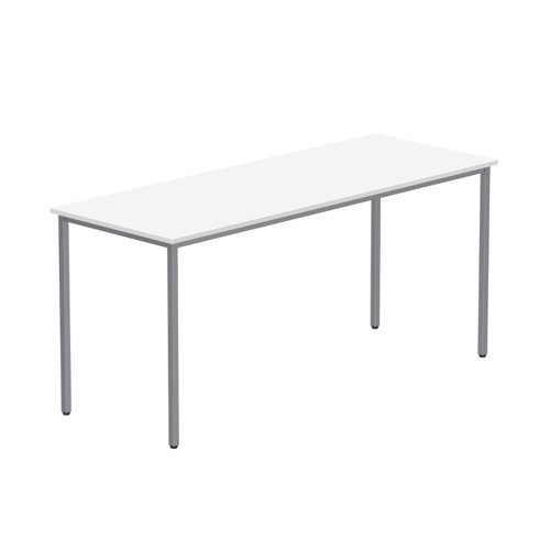 Office Rectangular Multi-Use Table (FSC) 1600X600 Arctic White/Silver