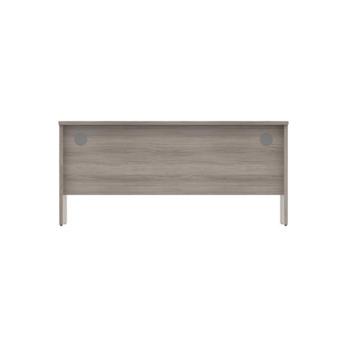 Office Rectangular Desk with Panel Legs  1600X600 Alaskan Grey Oak