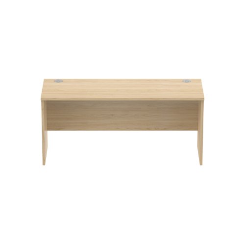Office Rectangular Desk with Panel Legs  1600X600 Canadian Oak