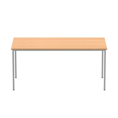 Office Rectangular Multi-Use Table (FSC) 1600X800 Norwegian Beech/Silver