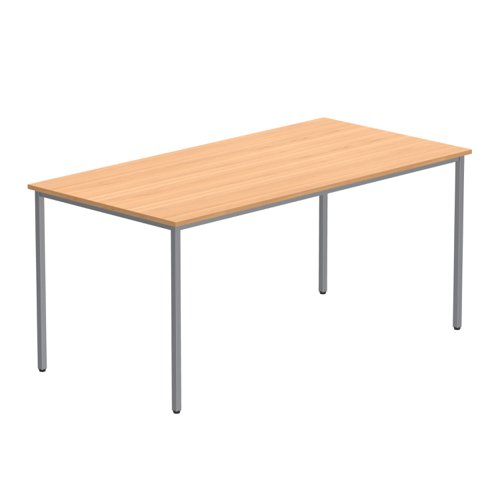 Office Rectangular Multi-Use Table (FSC) 1600X800 Norwegian Beech/Silver