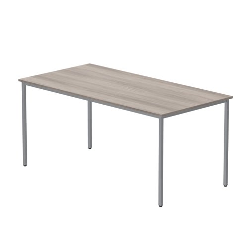 Office Rectangular Multi-Use Table (FSC) 1600X800 Alaskan Grey Oak/Silver