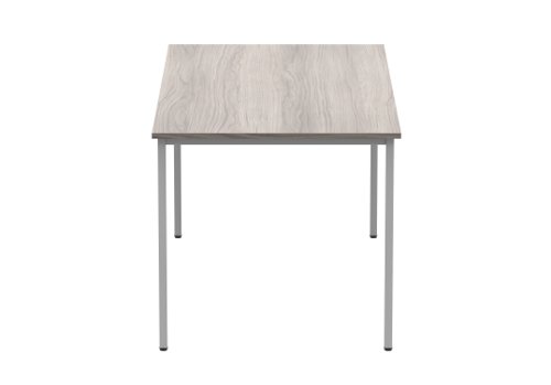Office Rectangular Multi-Use Table 1600X800 Alaskan Grey Oak/Silver TC Group