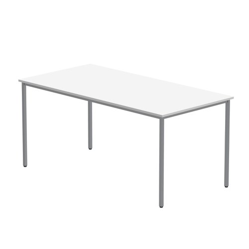 Office Rectangular Multi-Use Table (FSC) 1600X800 Arctic White/Silver