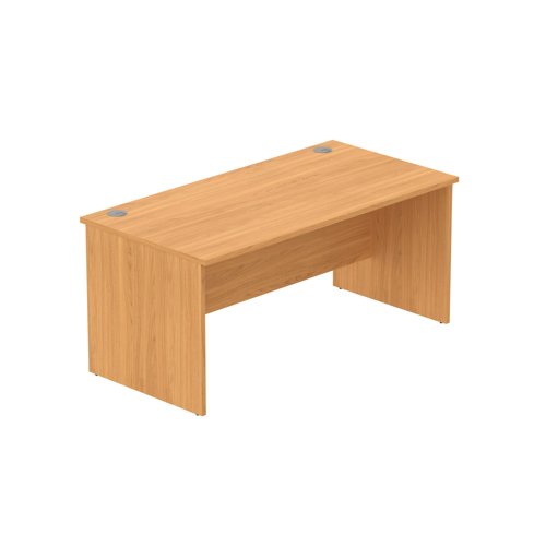 Office Rectangular Desk with Panel Legs  1600X800 Norwegian Beech