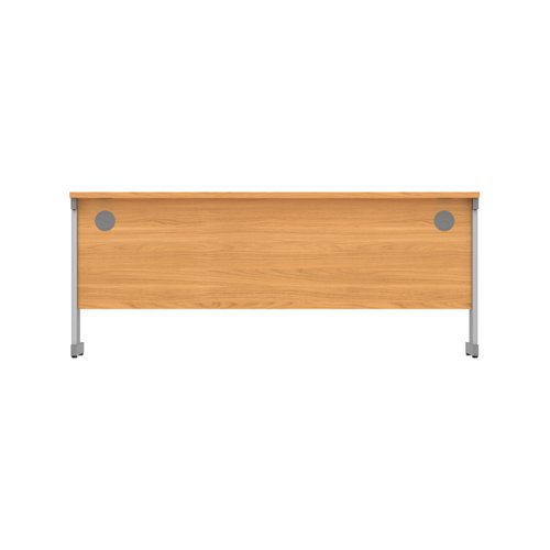 Office Rectangular Desk with Steel Double Upright Cantilever Frame (FSC) 1800X600 Norwegian Beech/Graphite