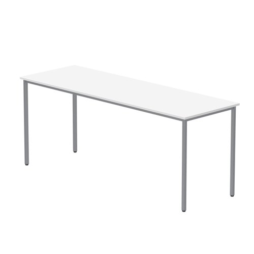 Office Rectangular Multi-Use Table (FSC) 1800X600 Arctic White/Silver