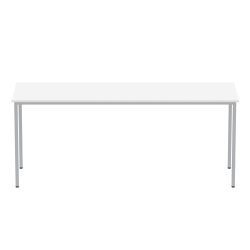 Office Rectangular Multi-Use Table (FSC) 1800X600 Arctic White/Silver