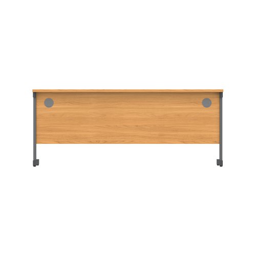 Office Rectangular Desk with Steel Single Upright Cantilever Frame (FSC) 1800X600 Norwegian Beech/Graphite