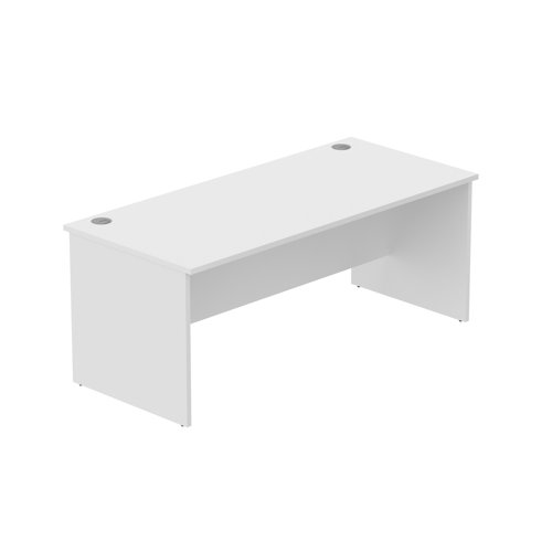 Office Rectangular Desk with Panel Legs (FSC) 1800X800 Arctic White