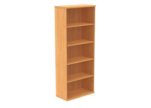 Bookcase (FSC) 4 Shelf 1980 High Norwegian Beech