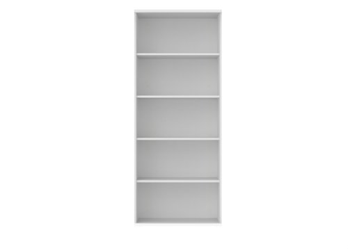 Bookcase (FSC) 4 Shelf 1980 High Arctic White