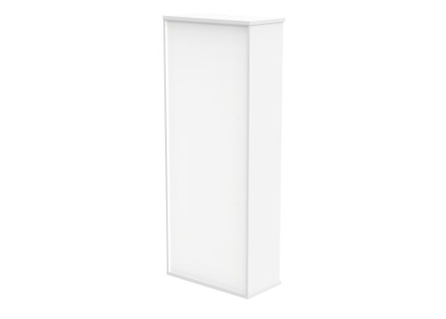 Bookcase (FSC) 4 Shelf 1980 High Arctic White