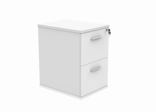 Filing Cabinet Office Storage Unit (FSC) 2 Drawers Arctic White