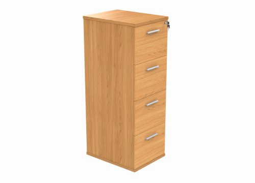 Filing Cabinet Office Storage Unit 4 Drawers Norwegian Beech