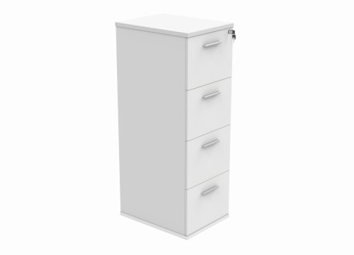 Filing Cabinet Office Storage Unit 4 Drawers Arctic White