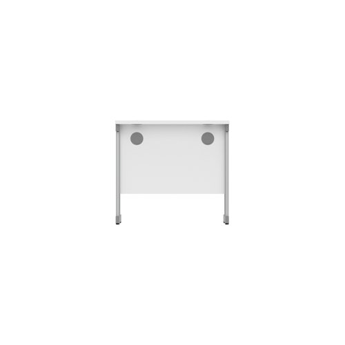 Office Rectangular Desk with Steel Double Upright Cantilever Frame (FSC) 800X600 Arctic White/Graphite