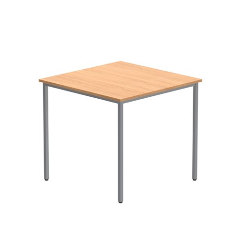 Office Rectangular Multi-Use Table  800X800 Norwegian Beech/Silver