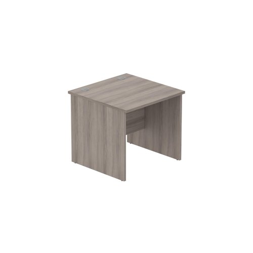 Office Rectangular Desk with Panel Legs (FSC) 800X800 Alaskan Grey Oak