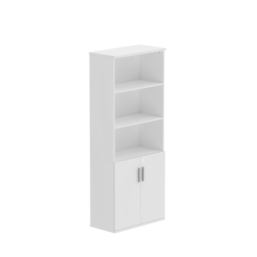 Combination Cupboard with Doors (FSC) 1900 High Arctic White