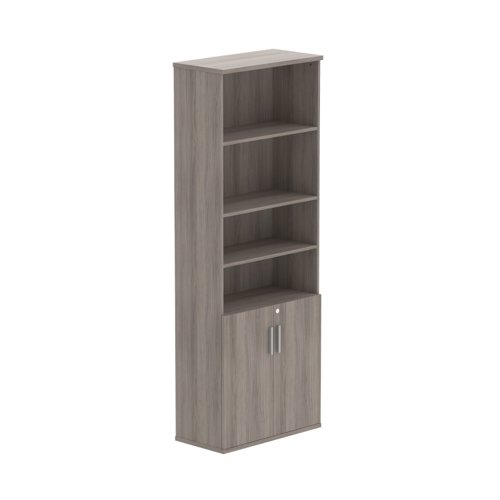 Combination Cupboard with Doors (FSC) 2200 High Alaskan Grey Oak