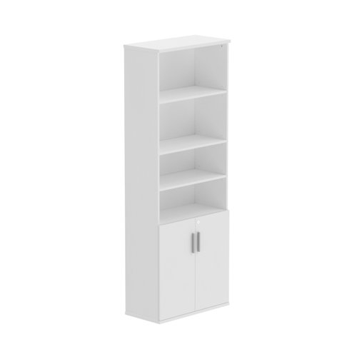 Combination Cupboard with Doors (FSC) 2200 High Arctic White