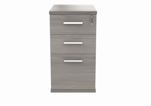 COREDH3600GOAK | Our Wooden Desk High Pedestal, equipped with three drawers, have been designed with space-saving and storage in mind, creating a space for all your personal office equipment safe.