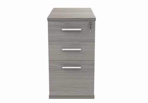 COREDH3800GOAK | Our Wooden Desk High Pedestal, equipped with three drawers, have been designed with space-saving and storage in mind, creating a space for all your personal office equipment safe.