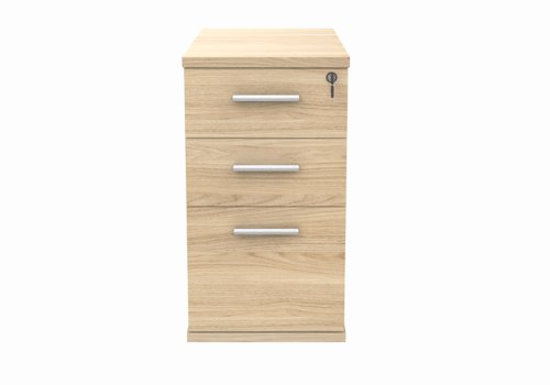 COREDH3800OK | Our Wooden Desk High Pedestal, equipped with three drawers, have been designed with space-saving and storage in mind, creating a space for all your personal office equipment safe.