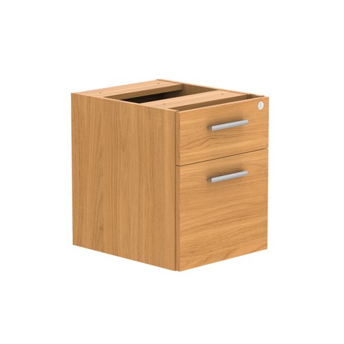 COREFP2/600BCH | Stylish and sleek fixed under desk storage unit featuring 2 sturdy and durable drawers