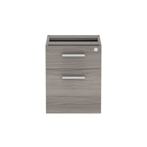 COREFP2/600GOAK | Stylish and sleek fixed under desk storage unit featuring 2 sturdy and durable drawers