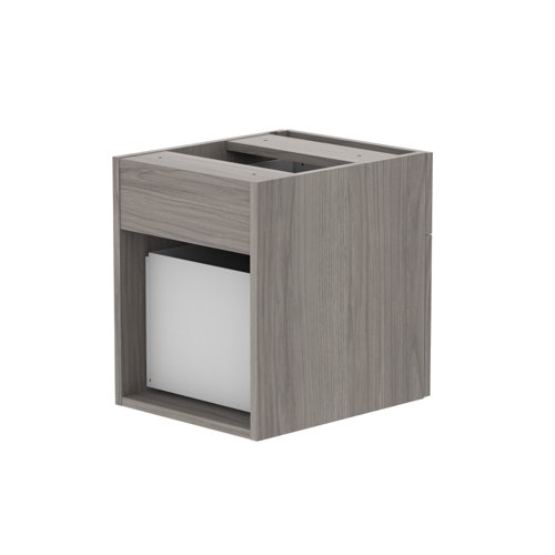 COREFP2/600GOAK | Stylish and sleek fixed under desk storage unit featuring 2 sturdy and durable drawers