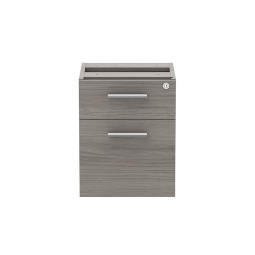 COREFP2/800GOAK | Stylish and sleek fixed under desk storage unit featuring 2 sturdy and durable drawers