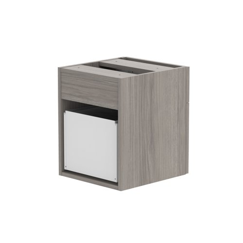 COREFP2/800GOAK | Stylish and sleek fixed under desk storage unit featuring 2 sturdy and durable drawers