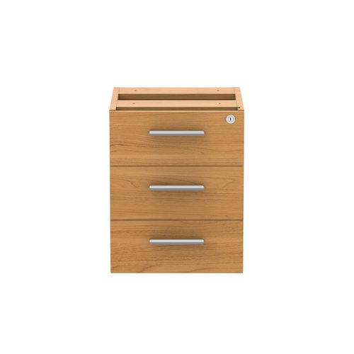 COREFP3/800BCH | Stylish and sleek fixed under desk storage unit featuring 3 sturdy and durable drawers