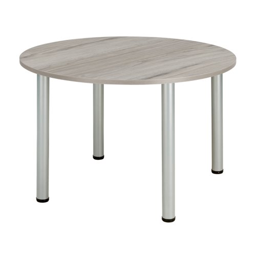 Core Pole Leg Round Meeting Table  1000X1000  Alaskan Grey Oak
