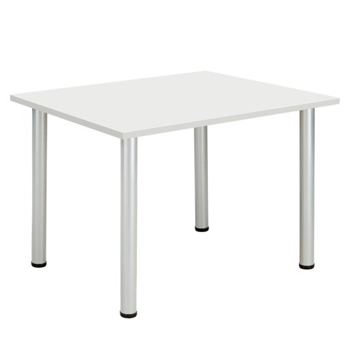 Core Pole Leg Rectangular Meeting Table (Fsc) 1200X800  Arctic White