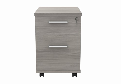 COREUDM2GOAK | Our Mobile Under Desk Pedestal, equipped with two drawers, has been designed with space-saving and storage in mind, creating a space for all your personal office equipment safe.